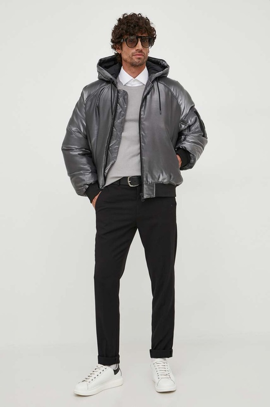 Jakna Calvin Klein Jeans J30J324079 srebrna AW23