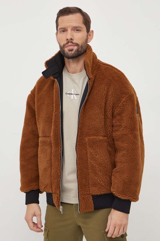 Obojstranná bunda Calvin Klein Jeans J30J324123 čierna AW23