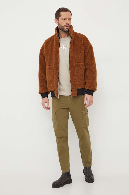 Odzież Calvin Klein Jeans kurtka dwustronna J30J324123 czarny