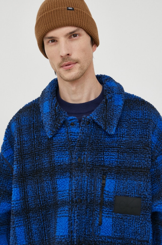 Oblečenie Košeľové sako Calvin Klein Jeans J30J324312 modrá