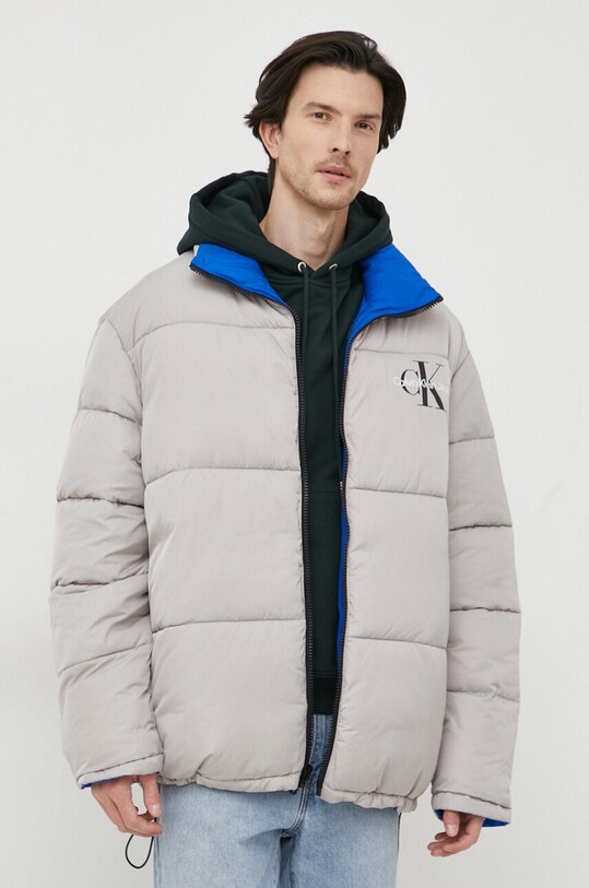 Двостороння куртка Calvin Klein Jeans з підкладкою блакитний J30J324438