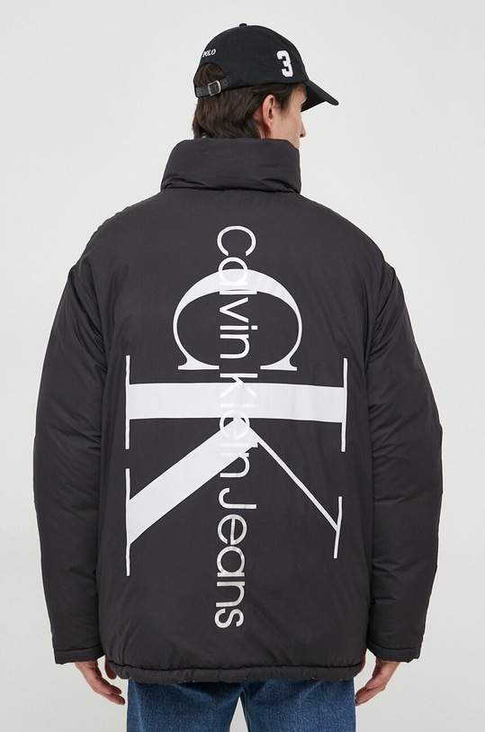 Obojstranná bunda Calvin Klein Jeans J30J324438 čierna