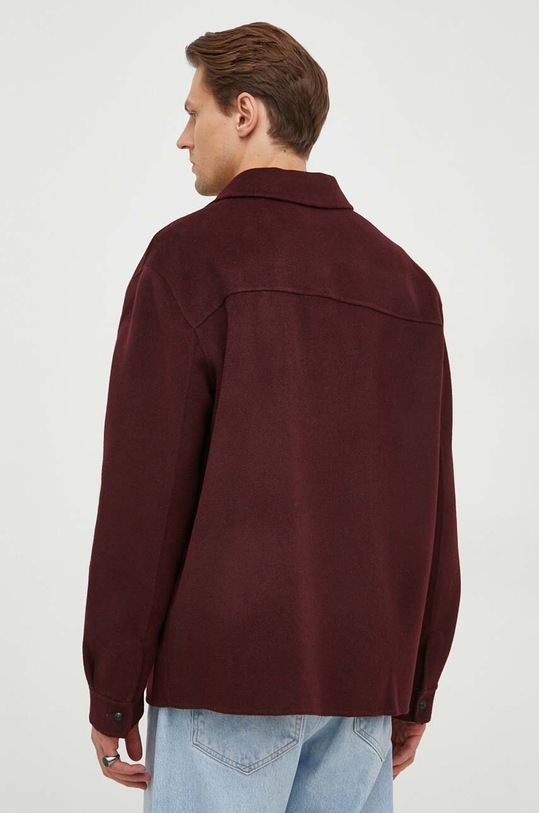 Odzież The Kooples kurtka koszulowa HBLO27007K bordowy