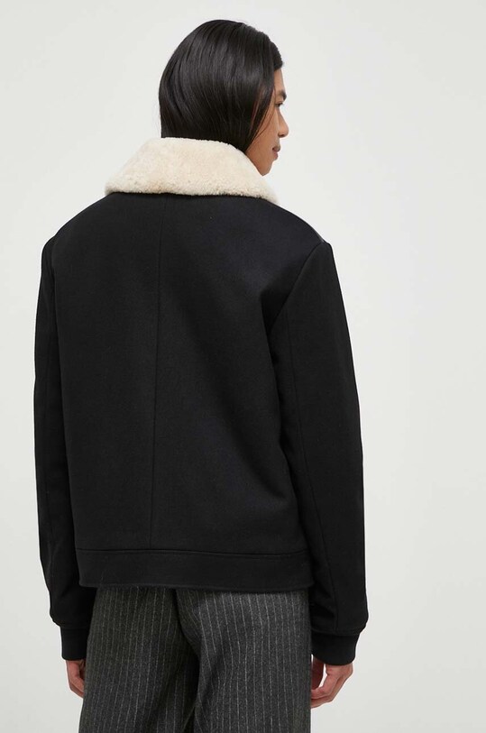 Odzież The Kooples kurtka wełniana HBLO27034K czarny