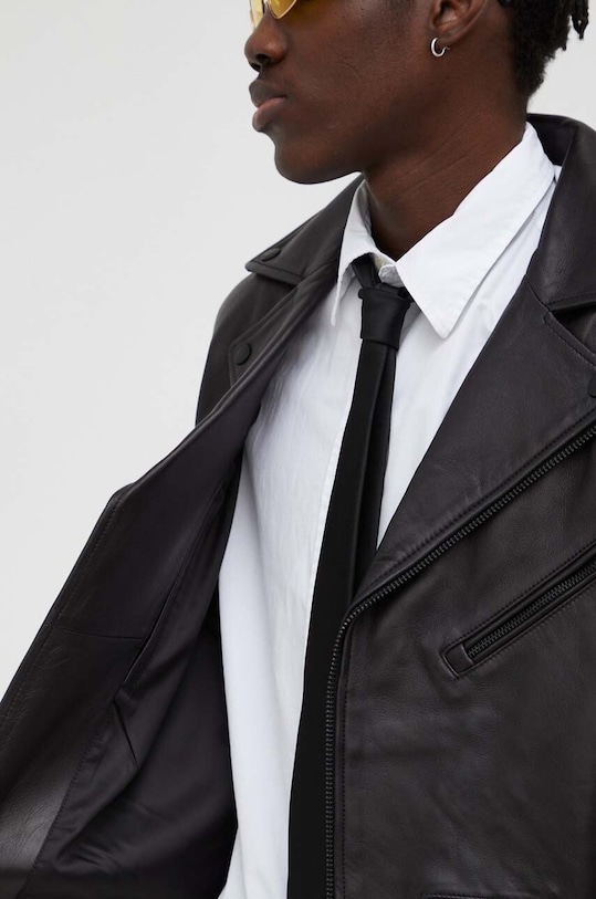 The Kooples ramoneska skórzana HCUI27009K