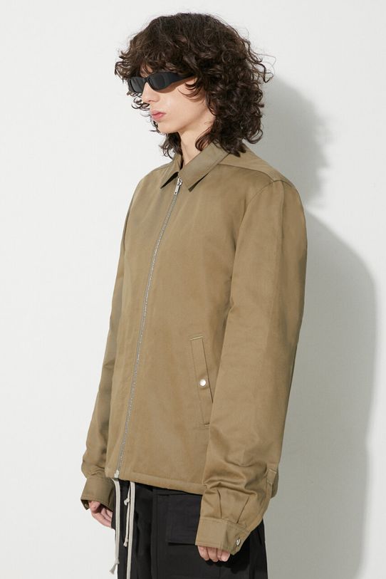 Bavlněná bunda Rick Owens zelená DU02C5783.TW