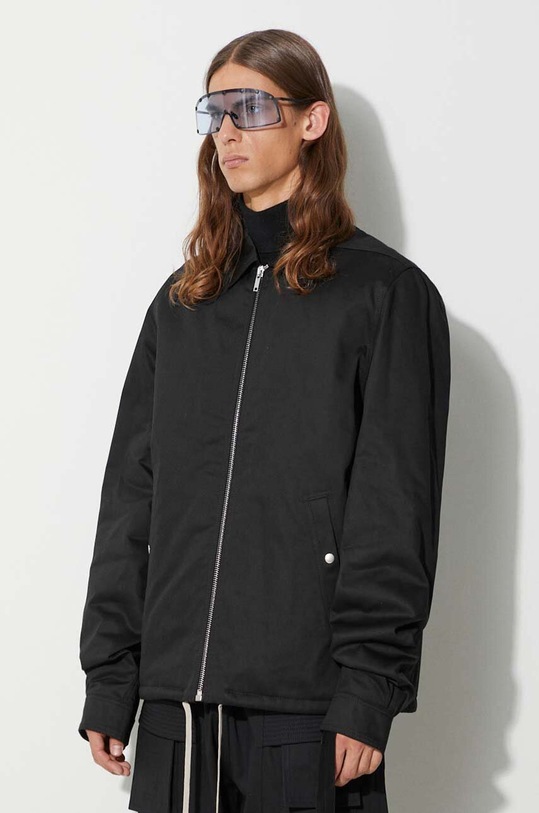Rick Owens kurtka bawełniana czarny DU02C5783.TW