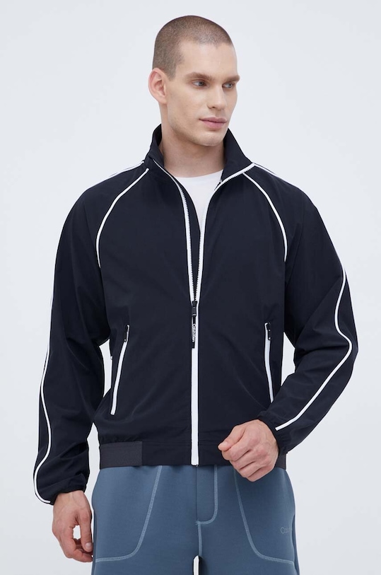 Sportovní bunda Calvin Klein Performance nezateplené černá 00GMF3O510