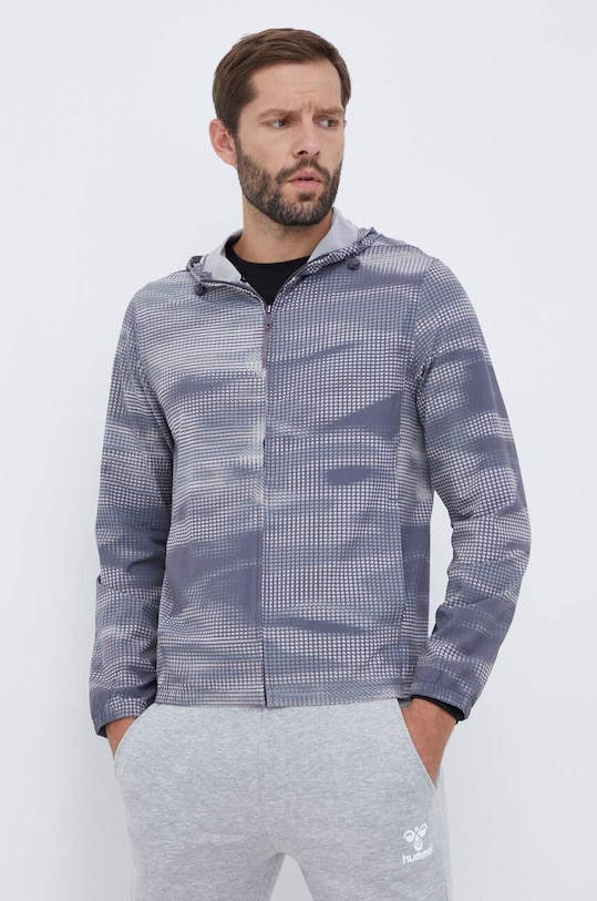 Ветровка Calvin Klein Performance с капюшоном серый 00GMF3O513