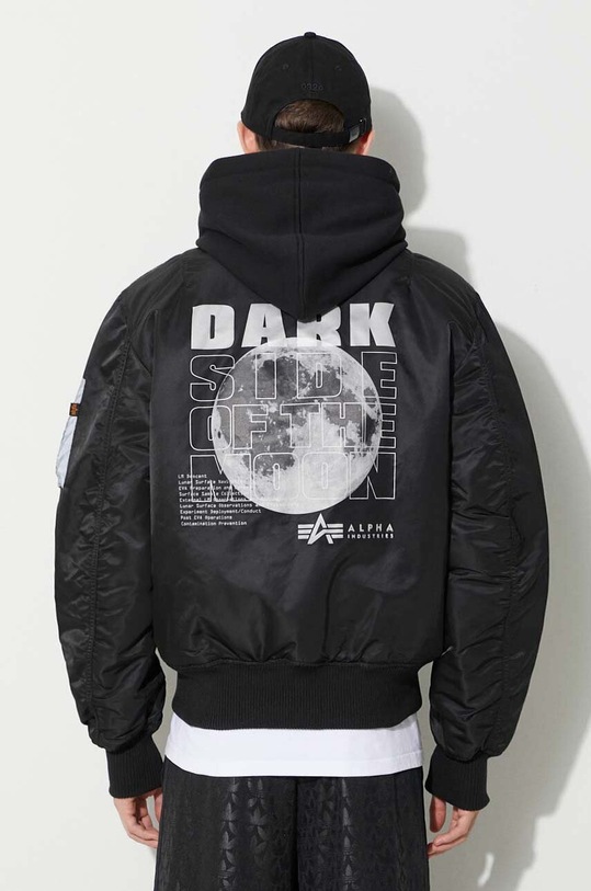 Alpha Industries bomber jacket MA-1 VF Hood Dark Side with black 108108.285