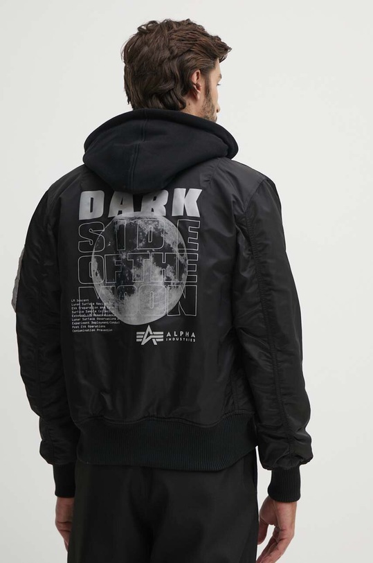 Odzież Alpha Industries kurtka bomber MA-1 VF Hood Dark Side 108108.285 czarny