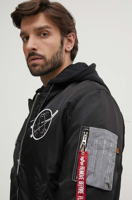 Alpha Industries kurtka bomber MA-1 VF Hood Dark Side czarny 108108.285