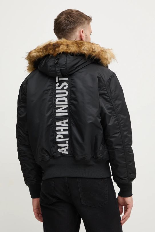 Odzież Alpha Industries kurtka 45P Hooded Custom 113145.285 czarny