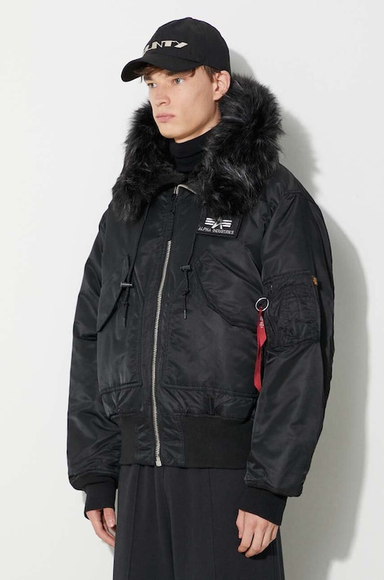 Bunda Alpha Industries 45P Hooded Custom černá 113145.515