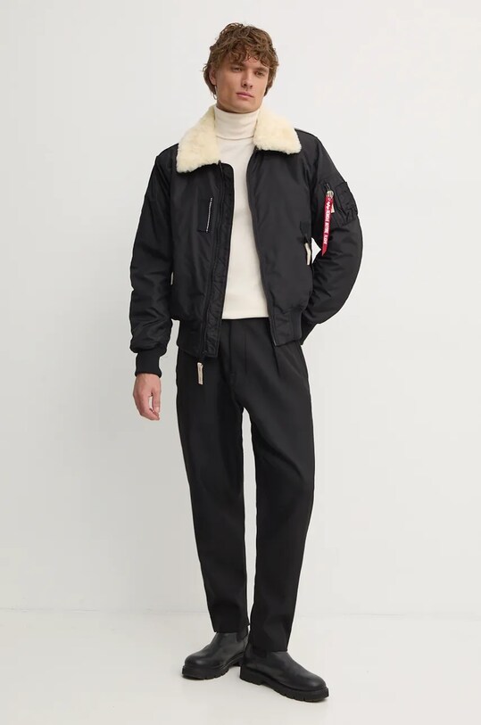 Куртка-бомбер Alpha Industries 143104.461 чорний AW24