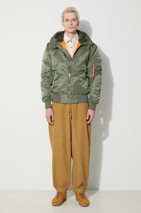 Alpha Industries jacket MA-1 Hooded 158104.01 green AW24