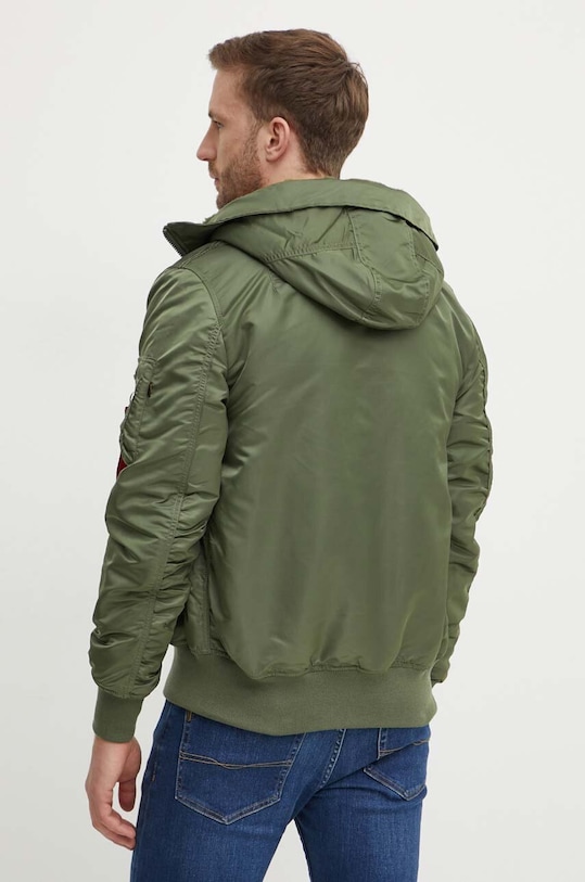 Odzież Alpha Industries kurtka MA-1 Hooded 158104.01 zielony