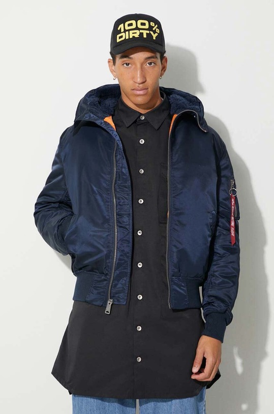 Jakna Alpha Industries MA-1 s toplom postavom plava 158104.07