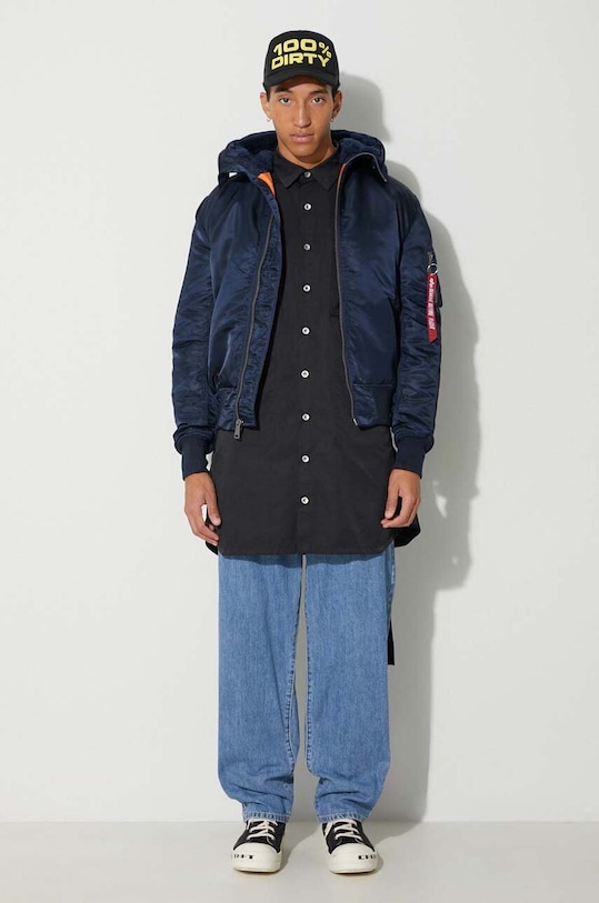 Куртка Alpha Industries Hooded 158104.07 голубой AW24