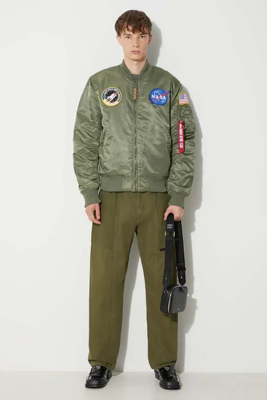 Alpha Industries giacca bomber MA-1 VF NASA 166107.01 verde AW23