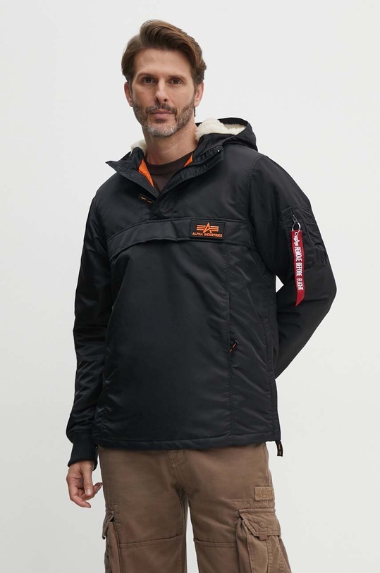 Alpha Industries rövid kabát HPO Anorak enyhén szigetelt fekete 178139.03
