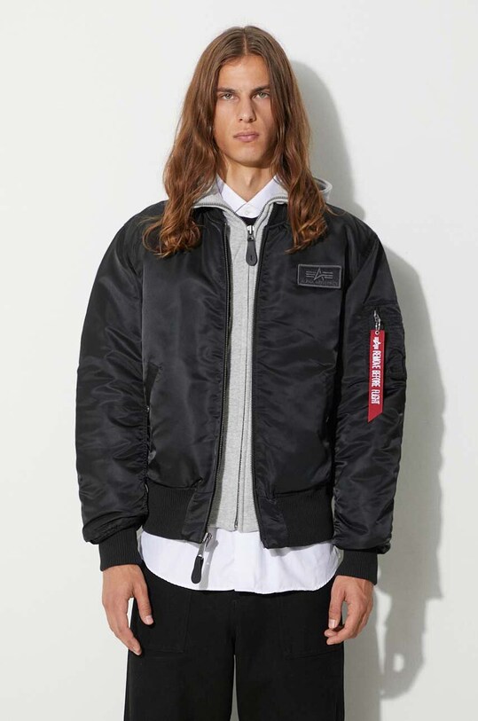 Alpha Industries bomber dzseki MA-1 D-Tec enyhén szigetelt fekete 183110.03