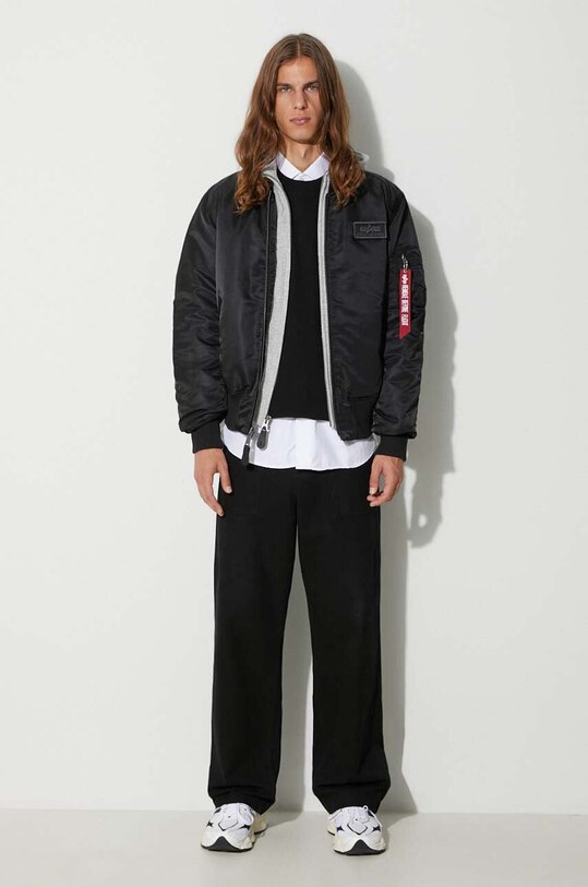 Alpha Industries bomber dzseki MA-1 D-Tec 183110.03 fekete AW24