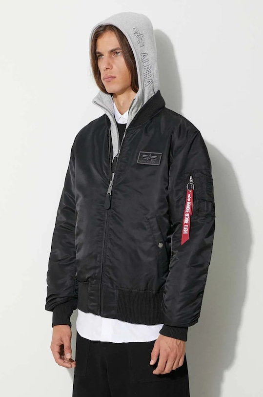 Яке бомбър Alpha Industries MA-1 D-Tec черен 183110.03