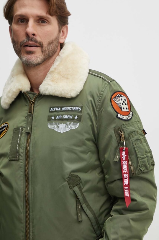 Alpha Industries rövid kabát Injector III Air Force enyhén szigetelt zöld 198113.01