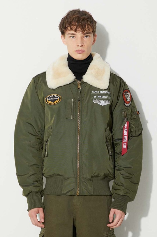 Alpha Industries bomber jacket Injector III Air Force other green 198113.257