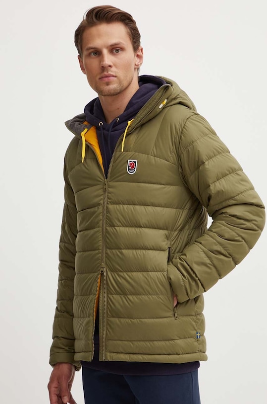 Пухова куртка Fjallraven Expedition Pack Down з капюшоном зелений F86121.620.161