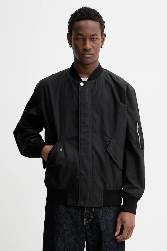 A.P.C. kurtka nieocieplane czarny COERC.H02842