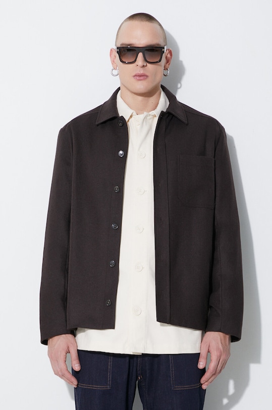 A.P.C. wool jacket without brown WOAPN.H02871