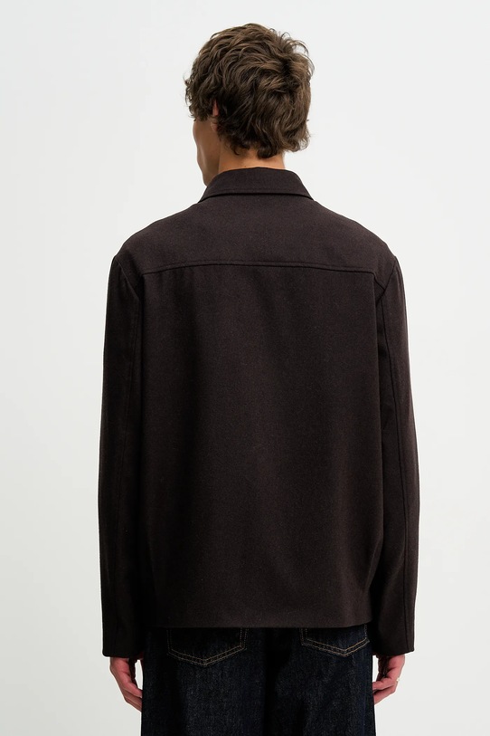 Odzież A.P.C. kurtka wełniana WOAPN.H02871 brązowy