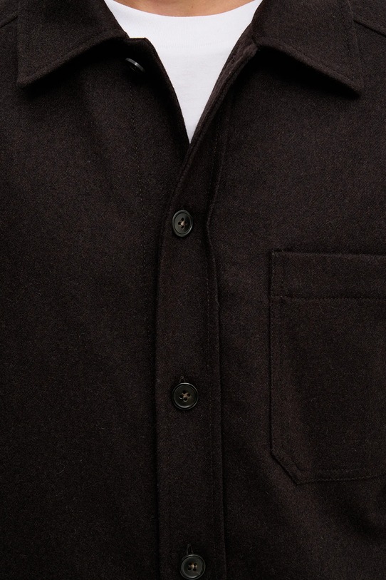 A.P.C. kurtka wełniana WOAPN.H02871 brązowy