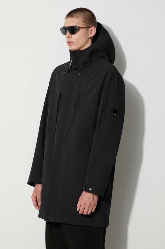 C.P. Company parka C.P. SHELL-R HOODED PARKA black 15CMOW012A006097A