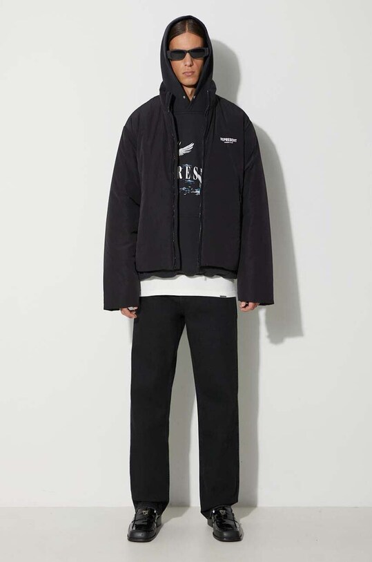 Μπουφάν Represent Owners Club Wadded Jacket MP1006.01 μαύρο AW23
