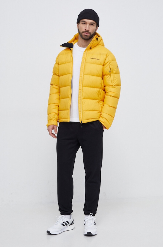 Пухова куртка Peak Performance G79634 жовтий AW24