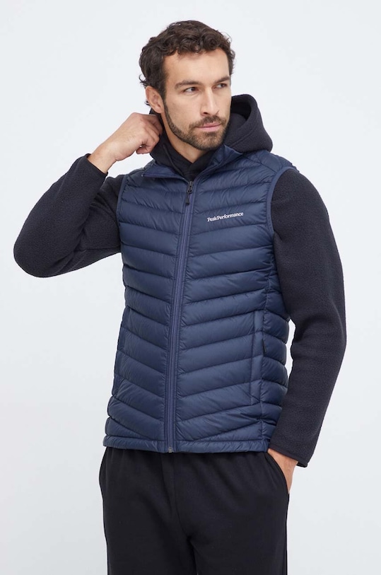 Péřová vesta Peak Performance přechodné námořnická modř G79637
