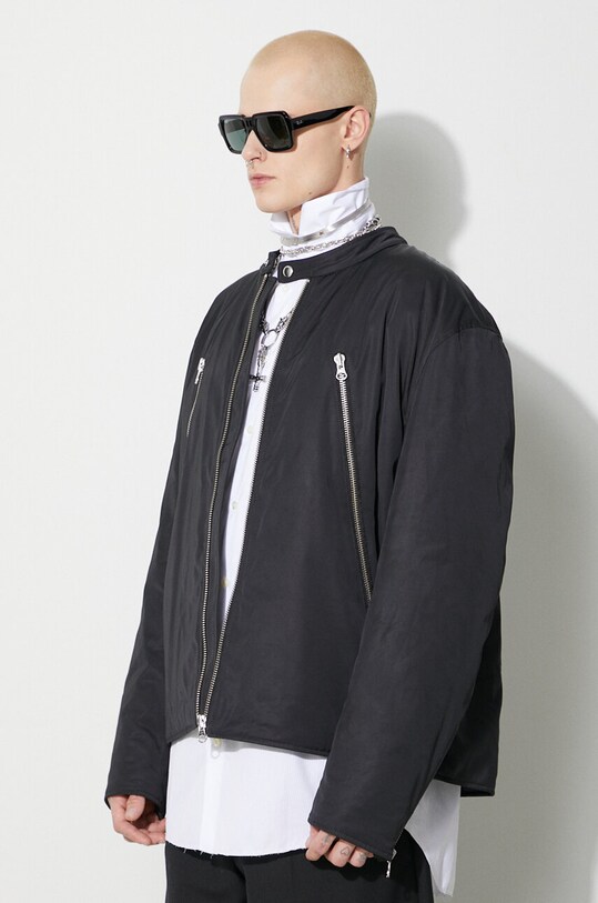 Яке MM6 Maison Margiela Sportsjacket черен S62AN0109