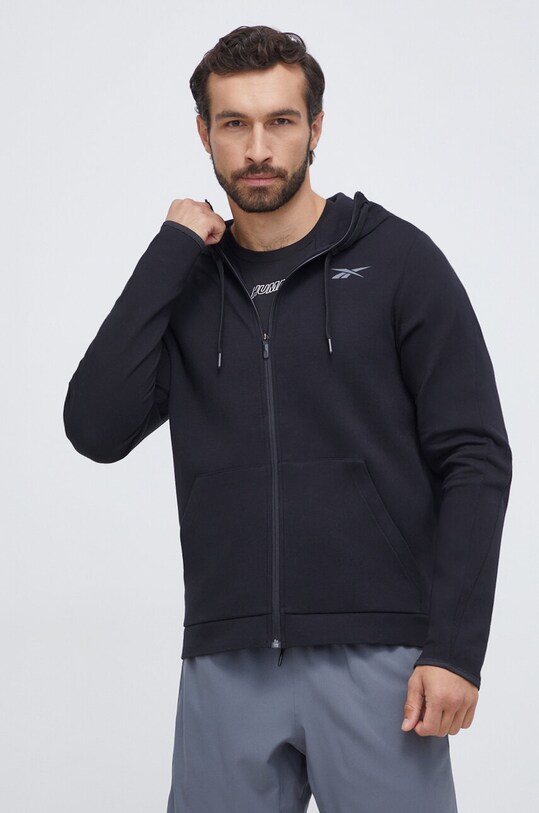 Кофта Reebok с капюшоном чёрный 100049185