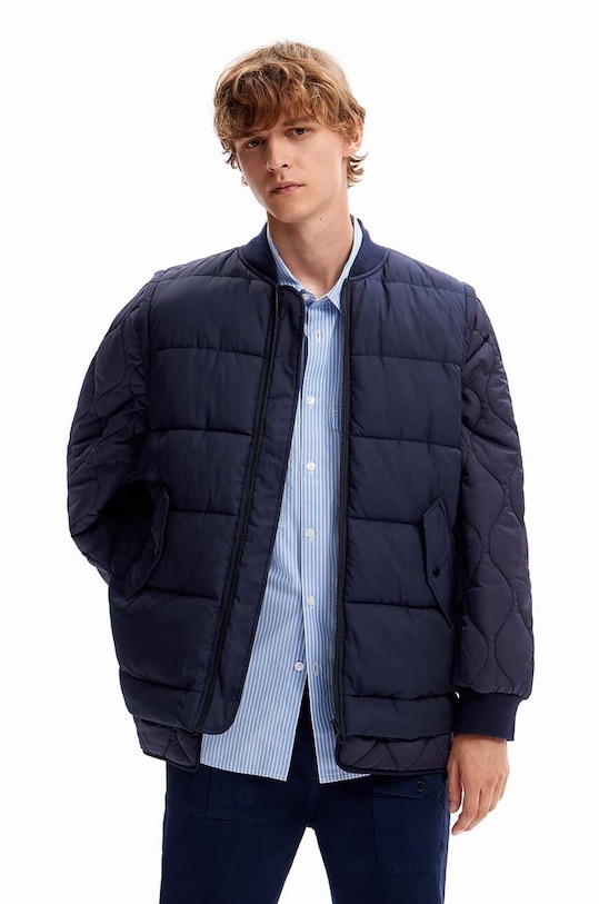 Desigual kurtka 23WMEW13 CHAQ_PETER bez kaptura granatowy 23WMEW13