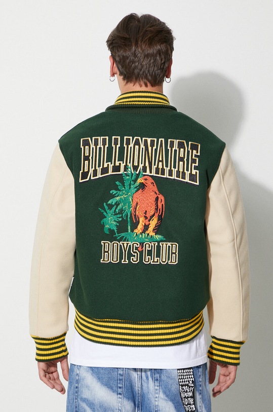 Bunda Billionaire Boys Club TROPICAL VARSITY JACKET B23301 zelená AW23
