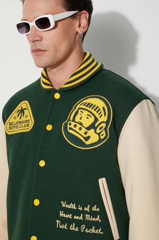 Bunda Billionaire Boys Club TROPICAL VARSITY JACKET B23301 zelená