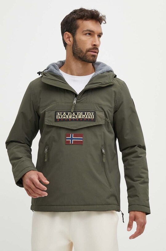 Napapijri giacca RAINFOREST POCKET 2 transitorio verde NP0A4GMDGE41