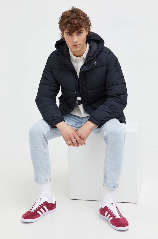 Μπουφάν Hollister Co. KI332.3079.900 μαύρο AW23