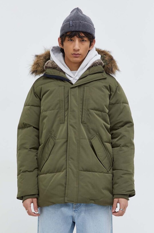 Hollister Co. geaca cu captuseala verde KI332.3082.330
