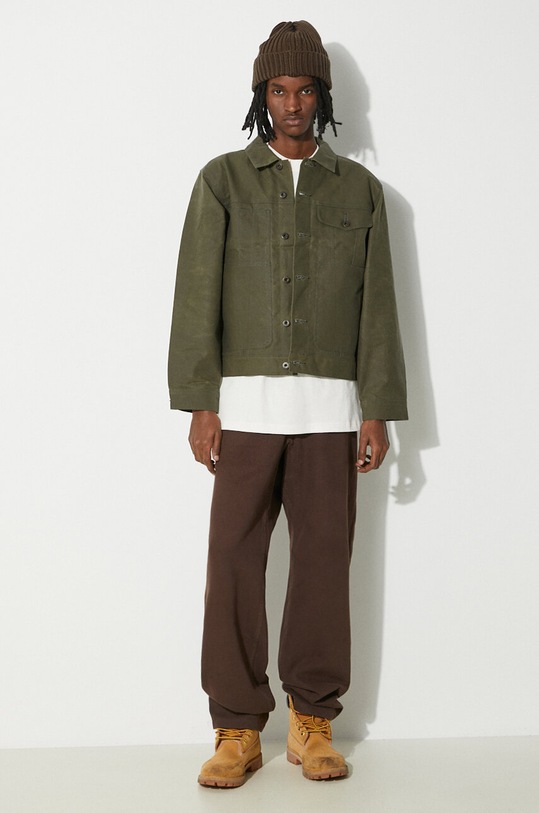 Filson denim jacket Short Lined Cruiser FMCPS0012 green SS24