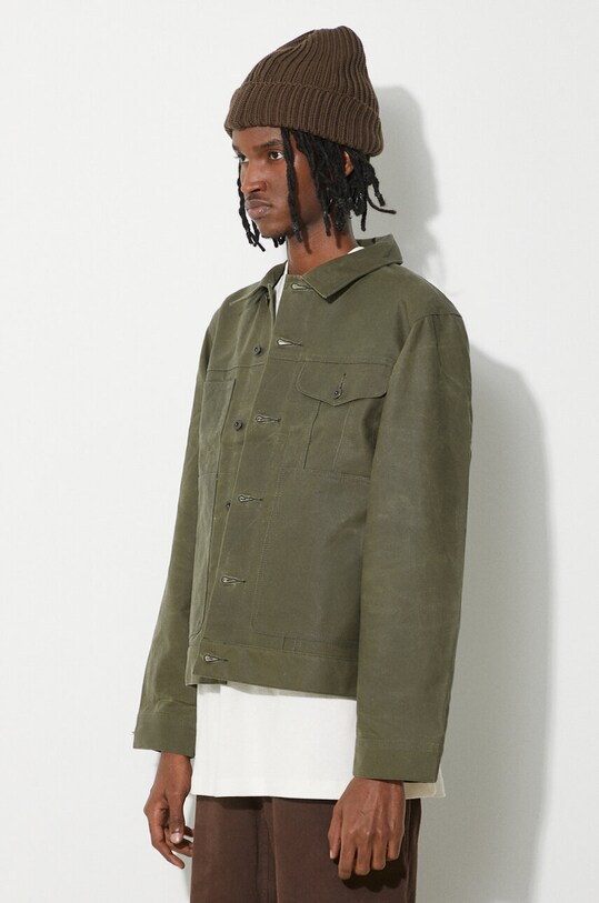 Filson giacca di jeans Short Lined Cruiser verde FMCPS0012