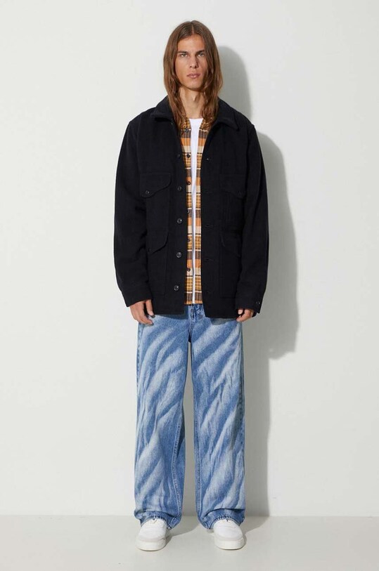 Filson kurtka wełniana Mackinaw Cruiser FMCPS0015 granatowy AW23